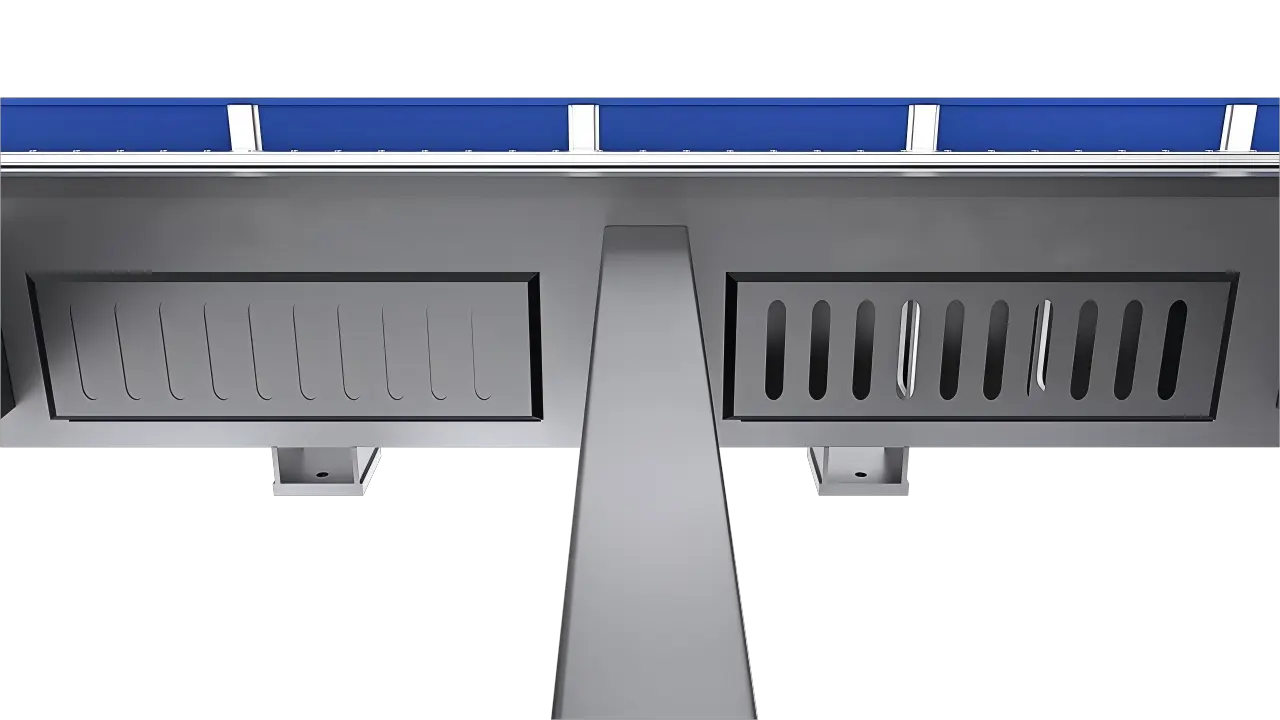 Ground Rail Laser Cutting Machine zoned dust removal structure