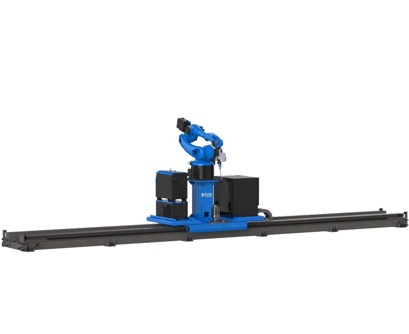 Ground Rail Type Mobile Robot Welding Workstation